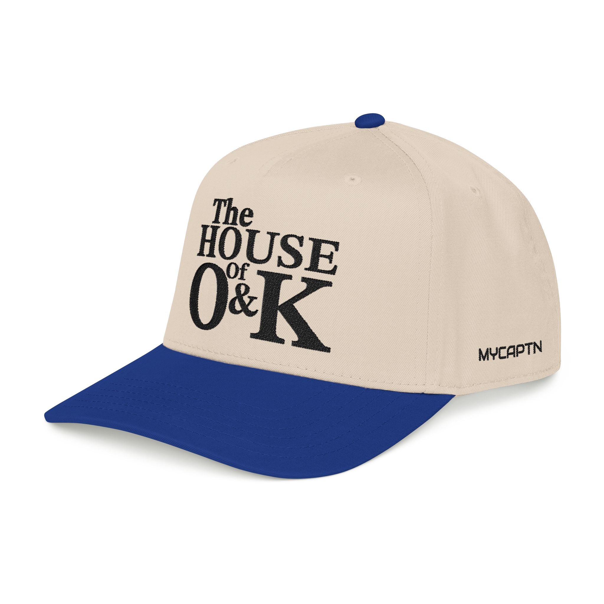 The House of O & K — Mid Profile Structured Embroidered Cap