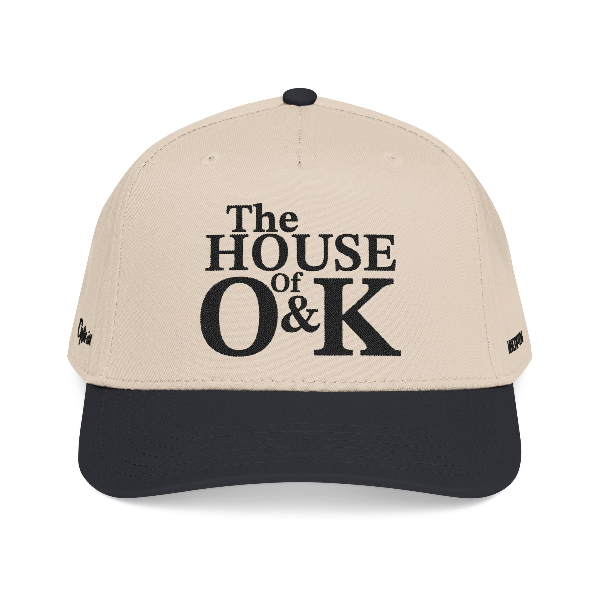 The House of O & K — Mid Profile Structured Embroidered Cap