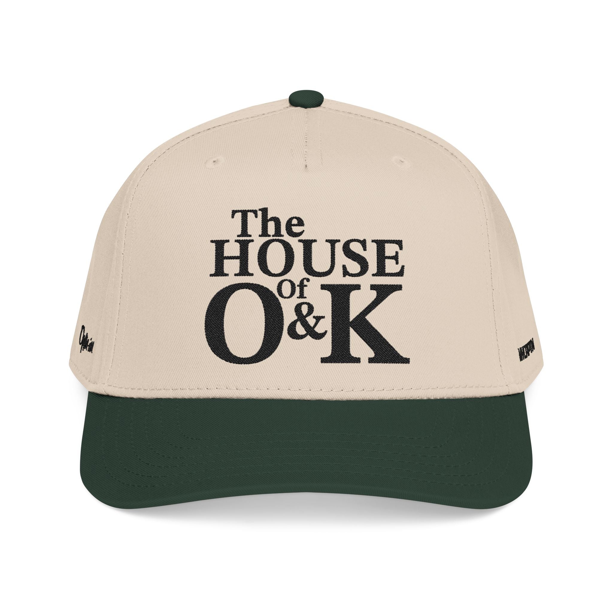 The House of O & K — Mid Profile Structured Embroidered Cap