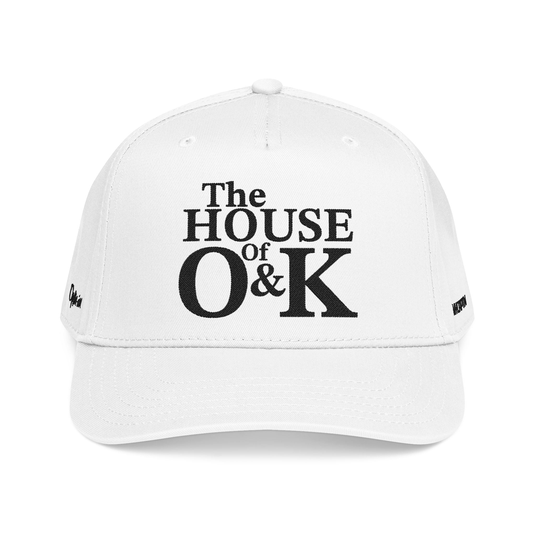 The House of O & K — Mid Profile Structured Embroidered Cap