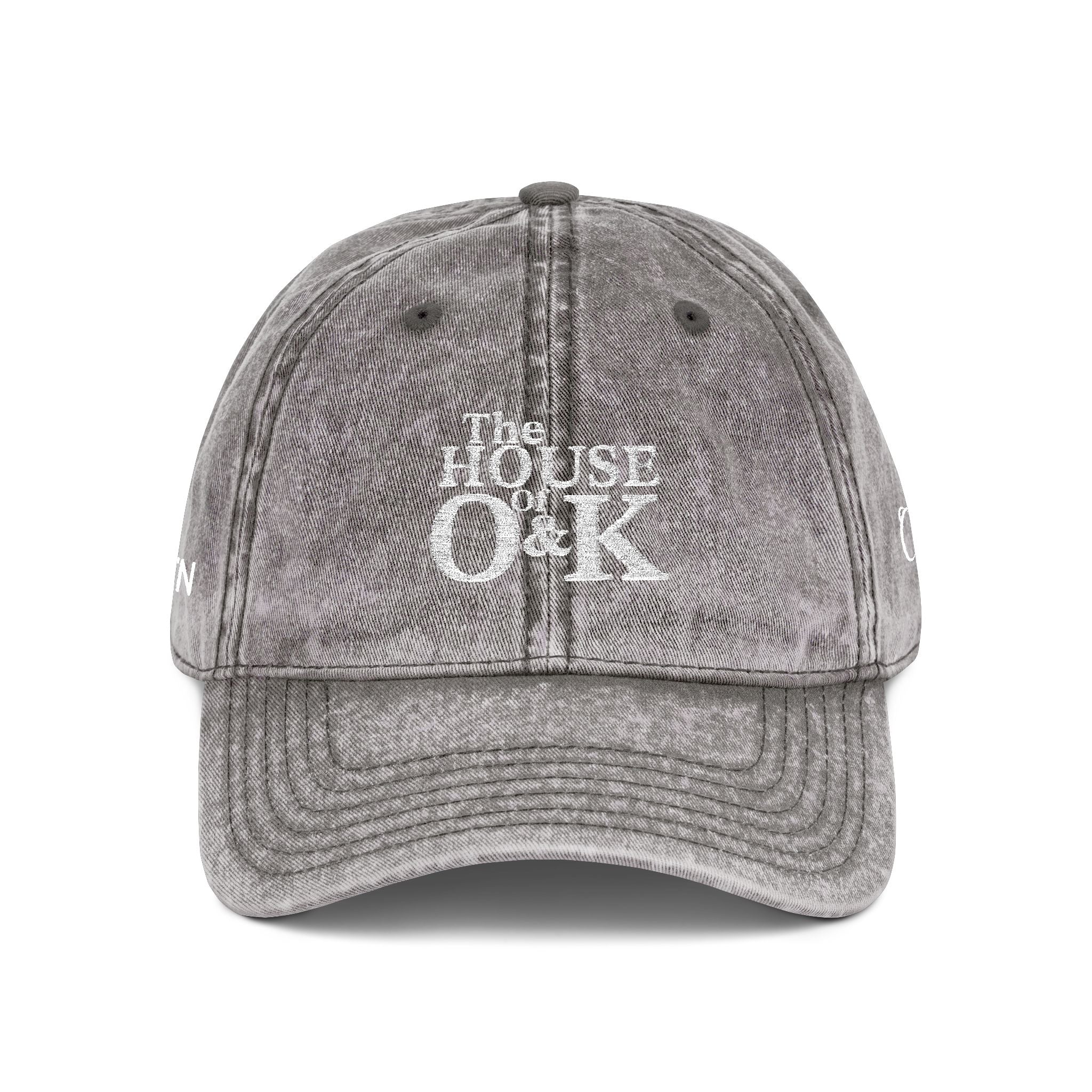 The House of O & K — Vintage Washed Embroidered Cap