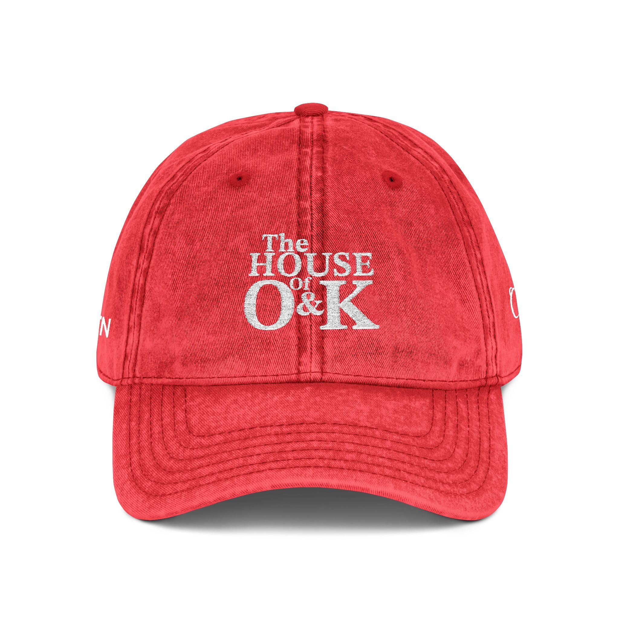 The House of O & K — Vintage Washed Embroidered Cap