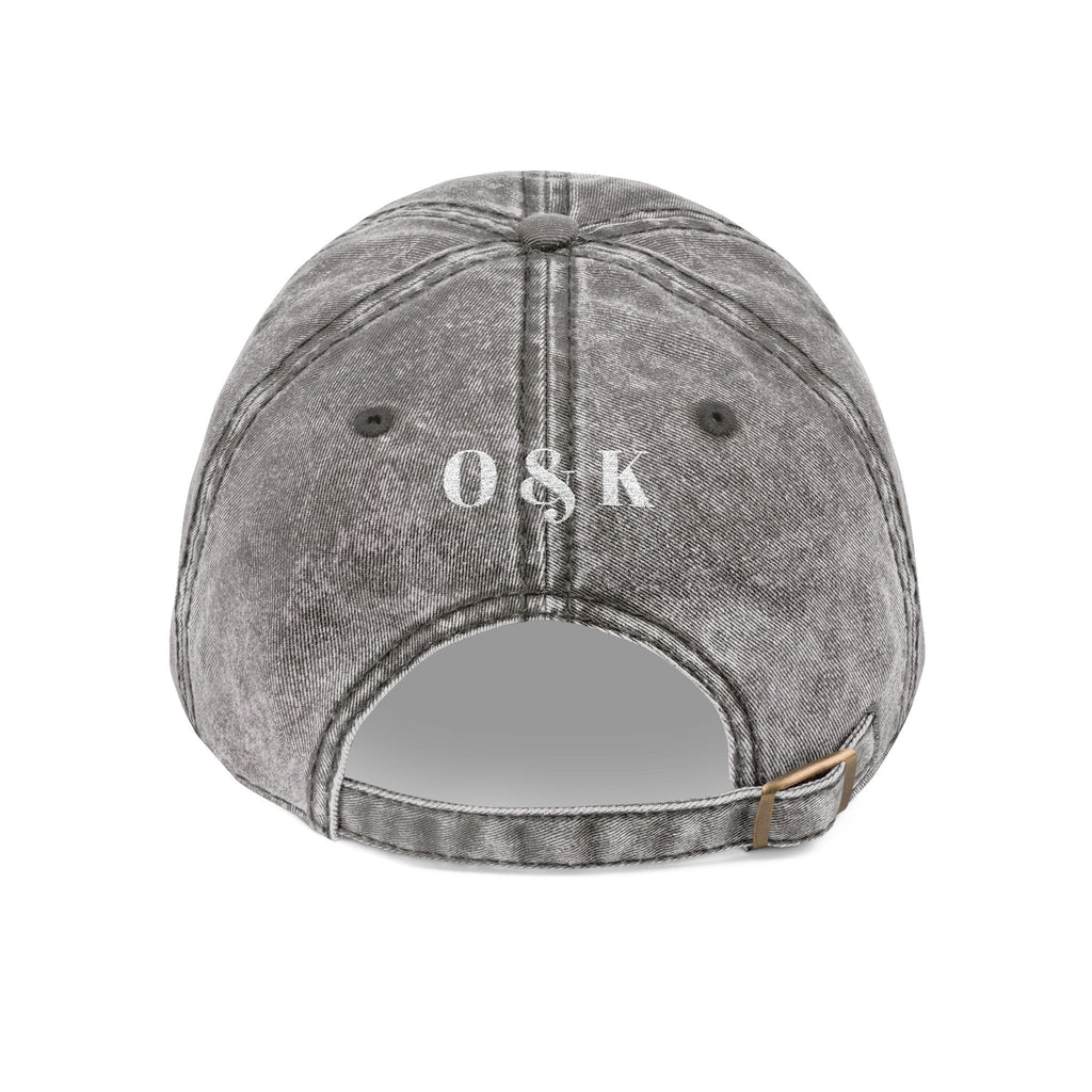 The House of O & K — Vintage Washed Embroidered Cap