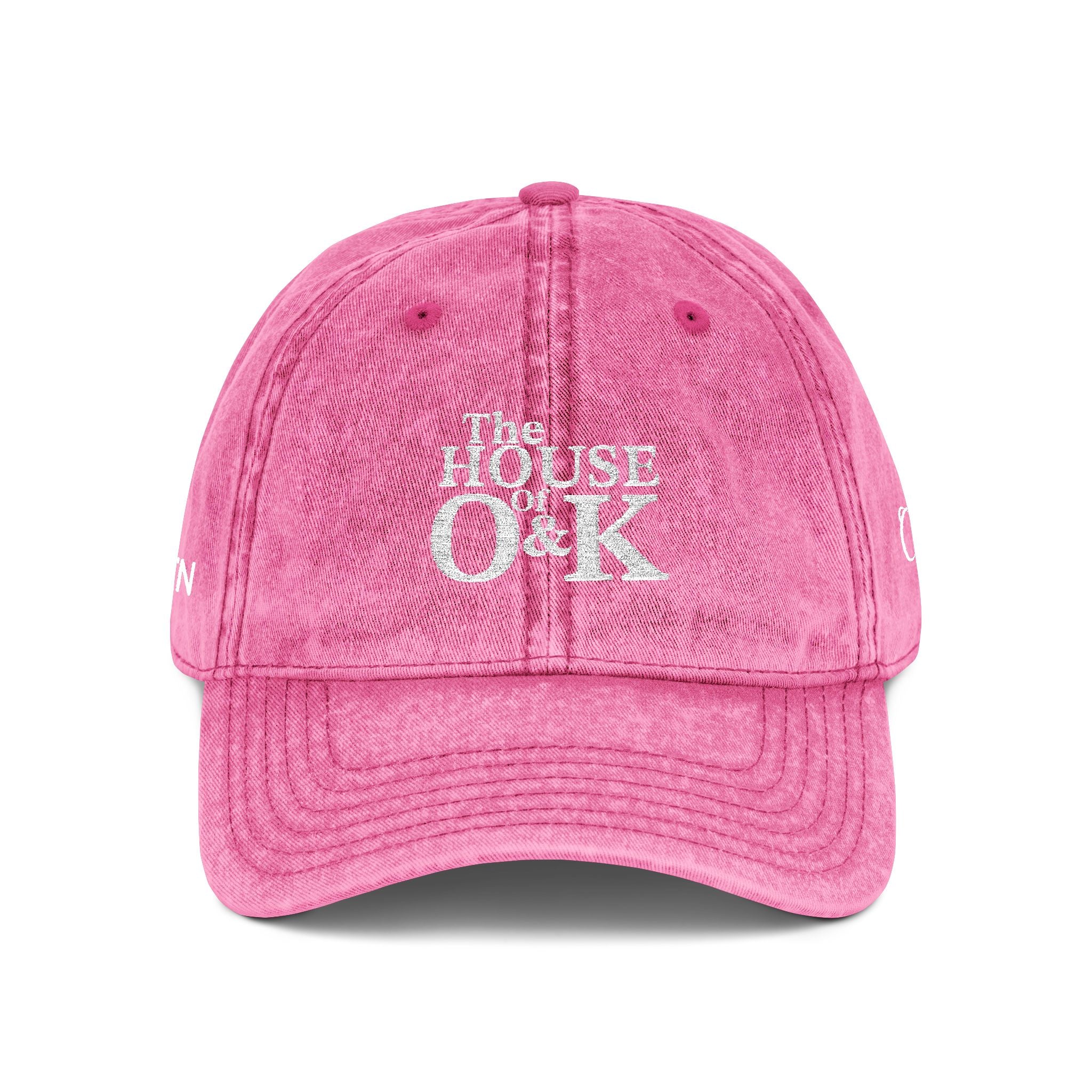 The House of O & K — Vintage Washed Embroidered Cap