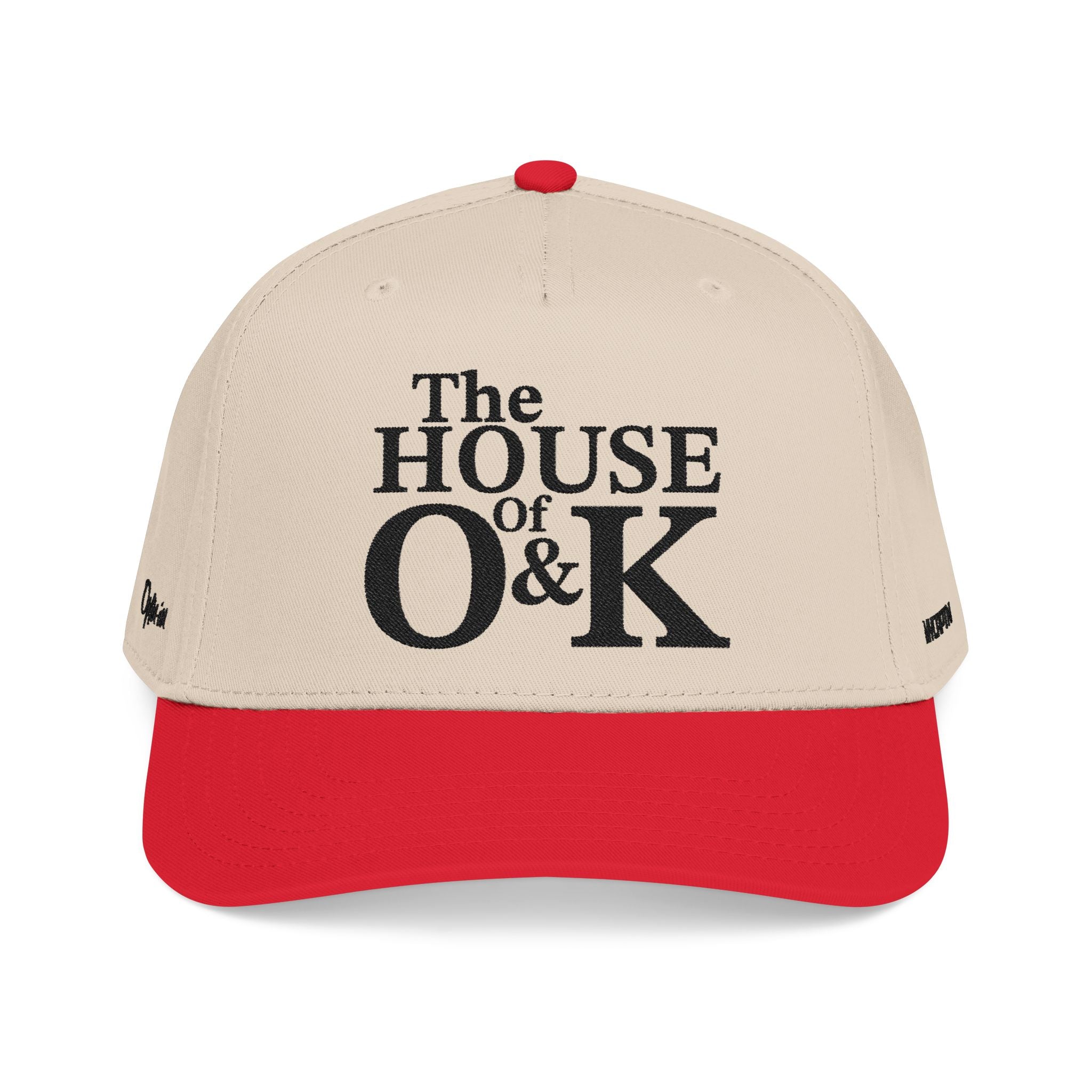 The House of O & K — Mid Profile Structured Embroidered Cap