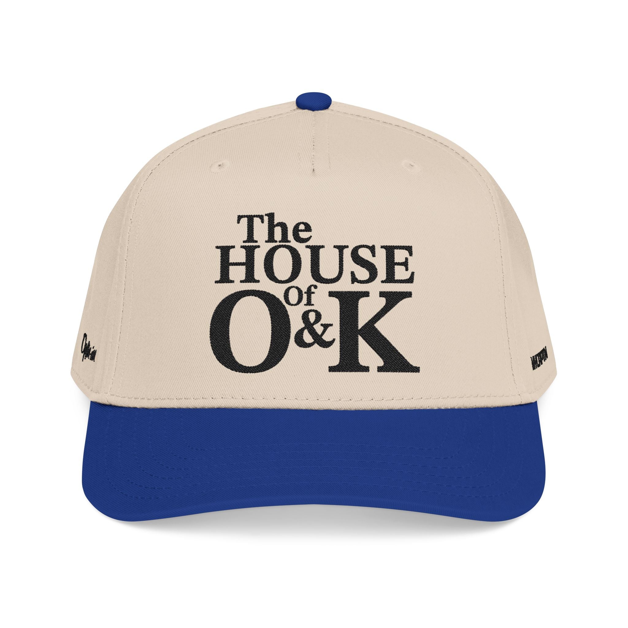 The House of O & K — Mid Profile Structured Embroidered Cap