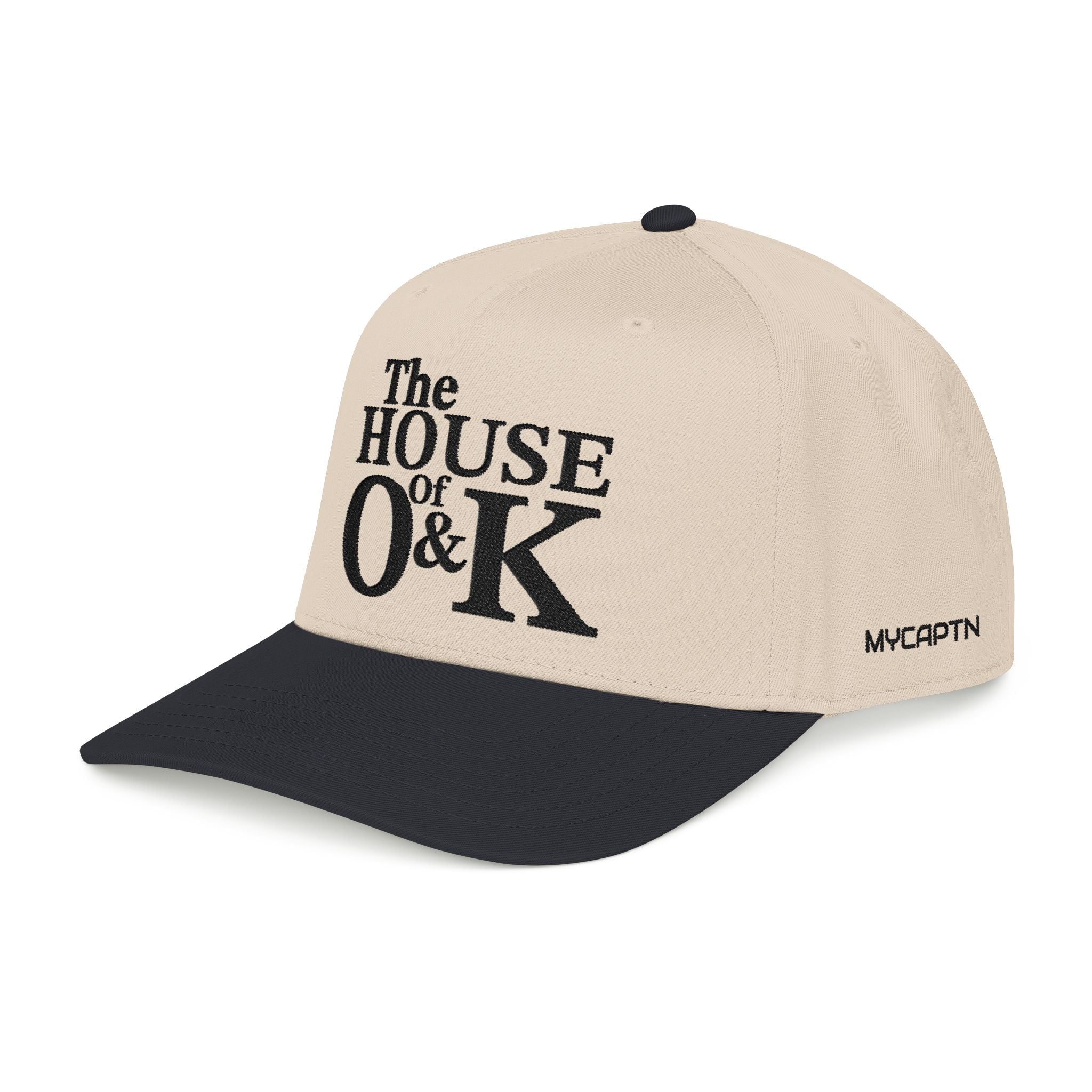The House of O & K — Mid Profile Structured Embroidered Cap