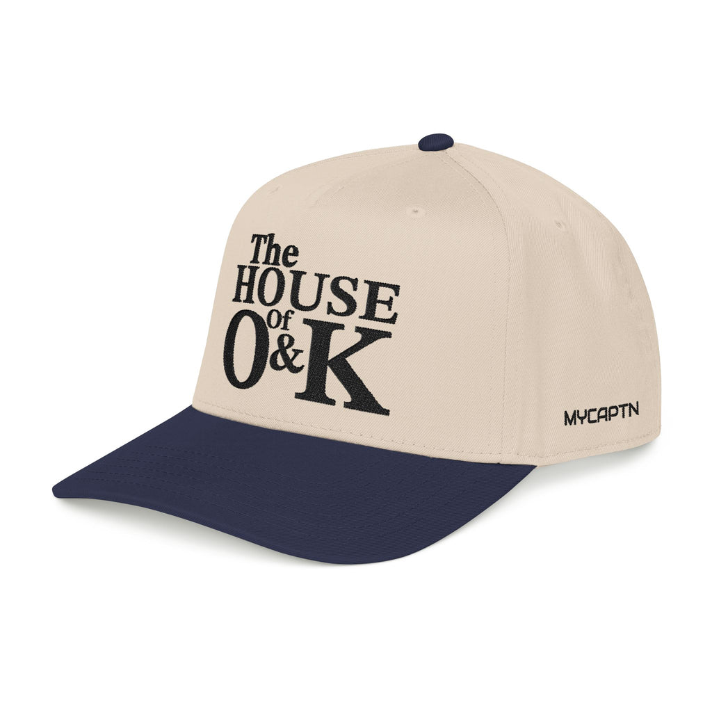 The House of O & K — Mid Profile Structured Embroidered Cap