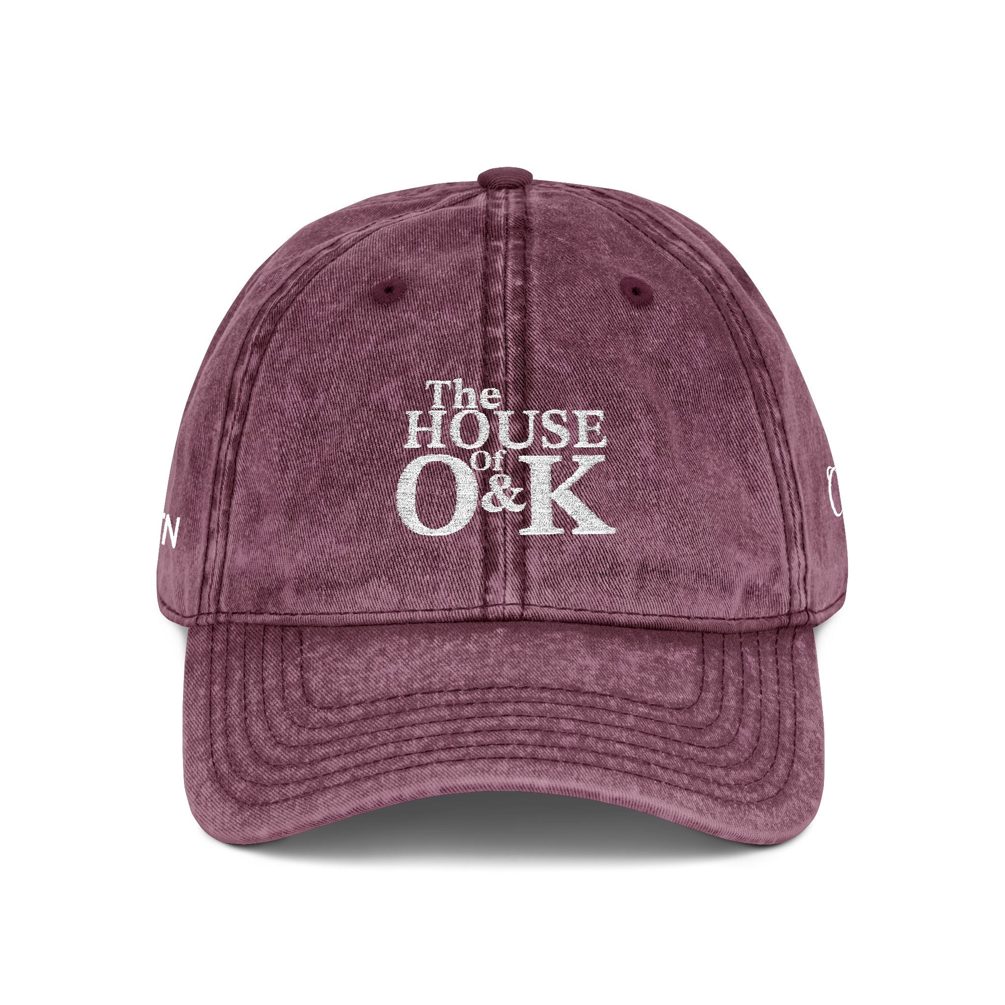 The House of O & K — Vintage Washed Embroidered Cap