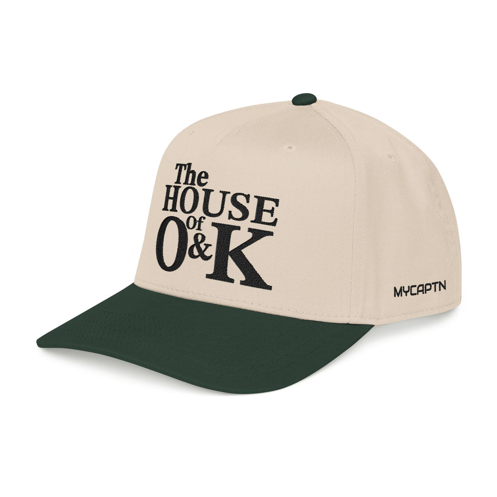The House of O & K — Mid Profile Structured Embroidered Cap
