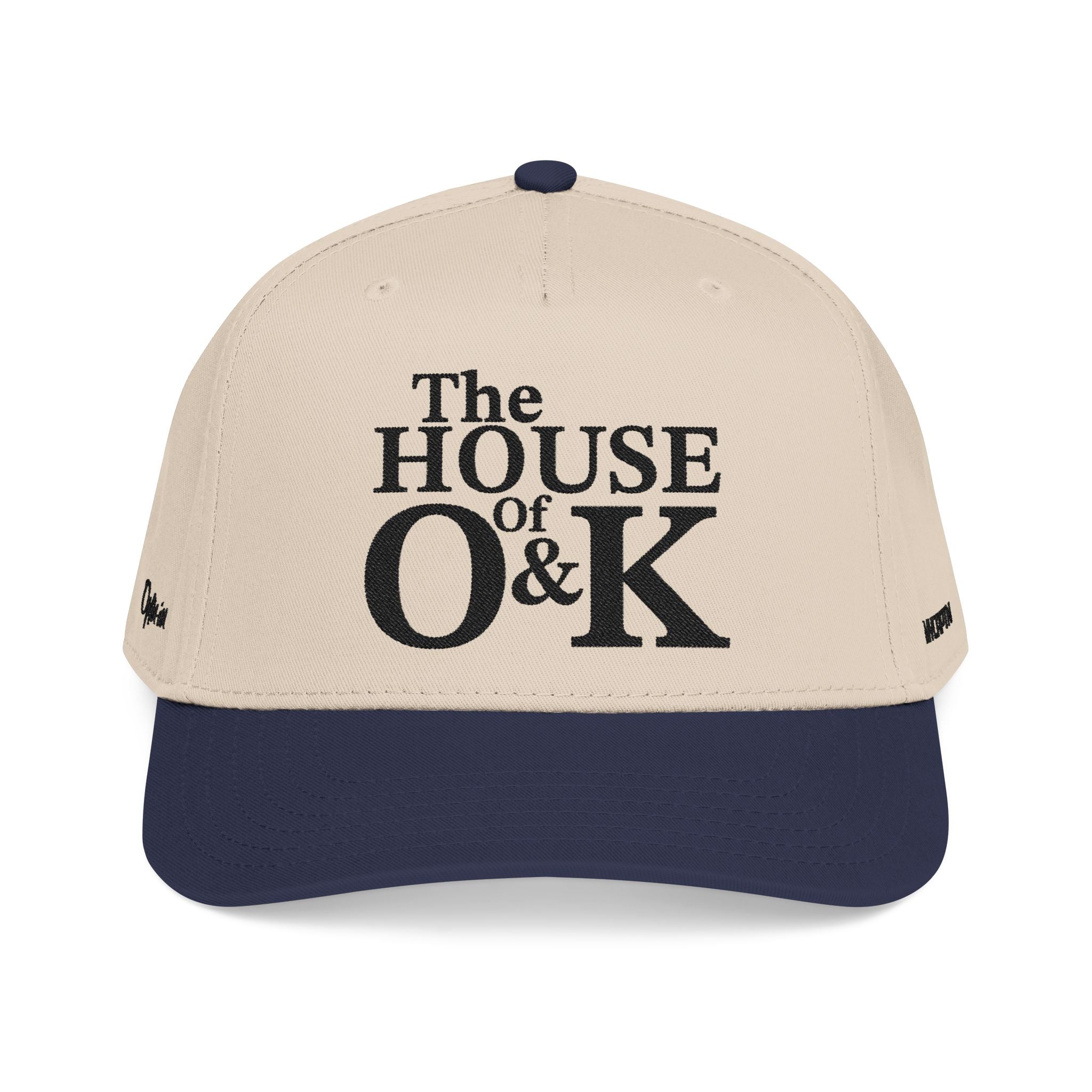 The House of O & K — Mid Profile Structured Embroidered Cap