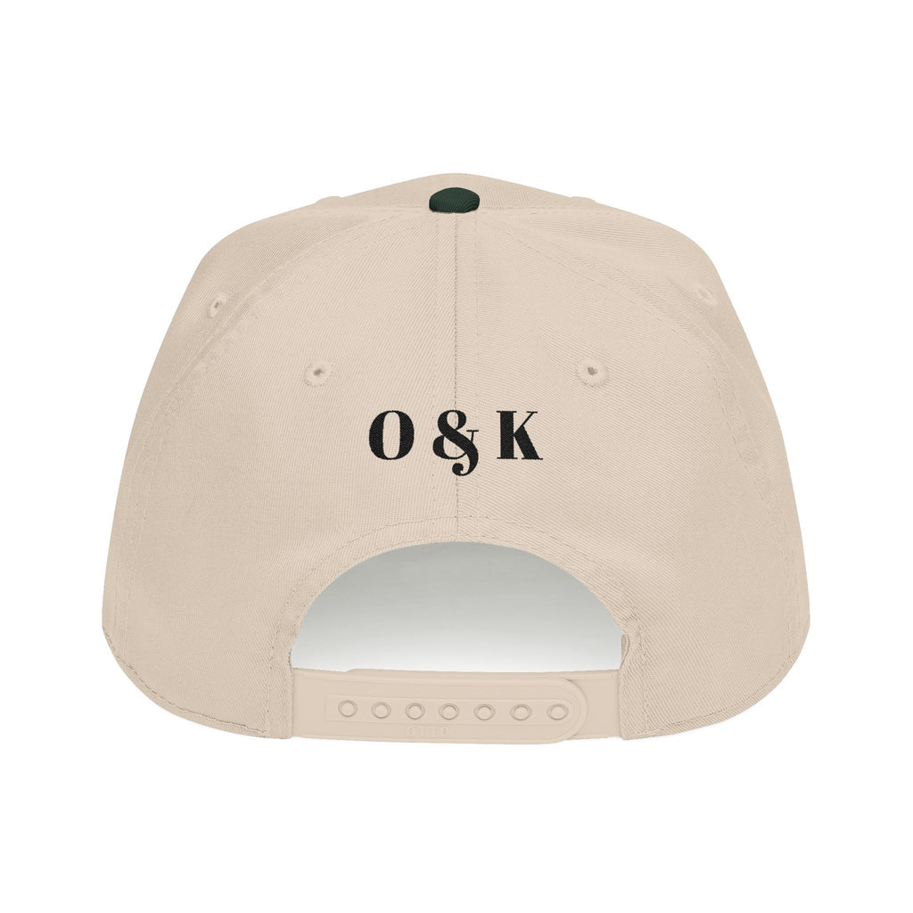 The House of O & K — Mid Profile Structured Embroidered Cap