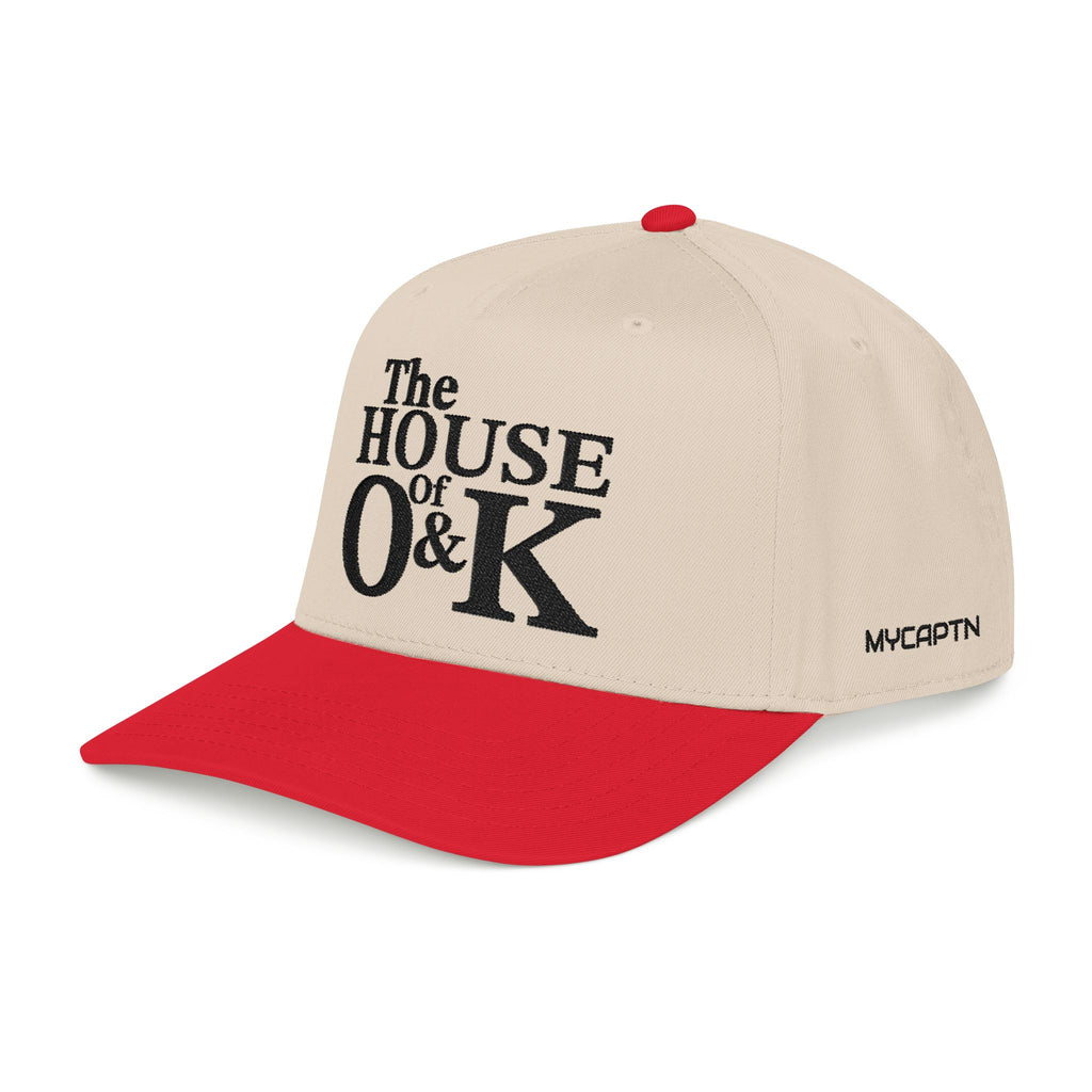 The House of O & K — Mid Profile Structured Embroidered Cap