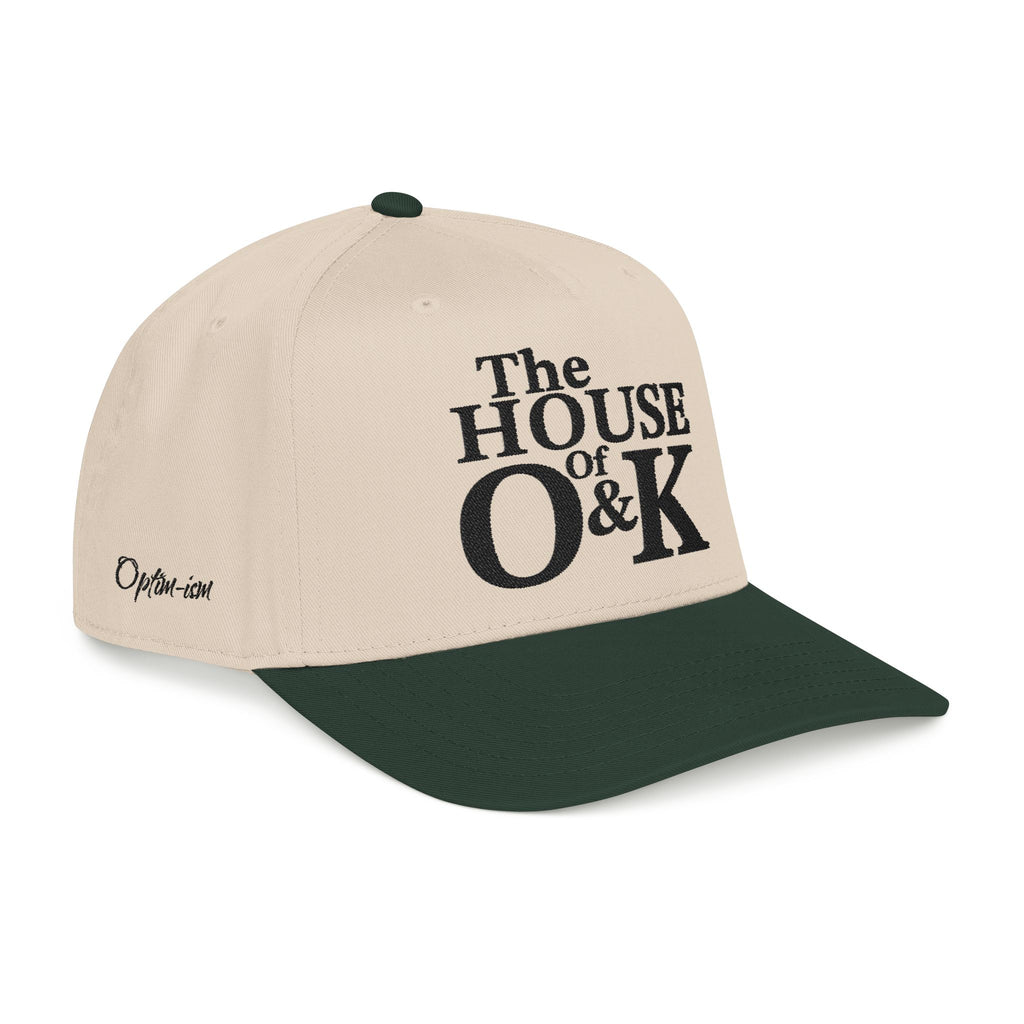 The House of O & K — Mid Profile Structured Embroidered Cap