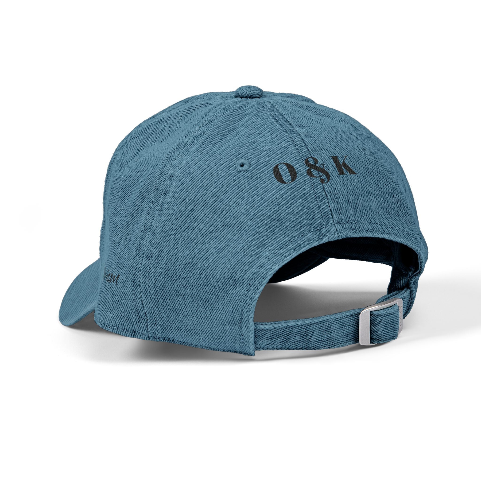 Denim Hat — Embroidered "The House of O&K" Logo Cap