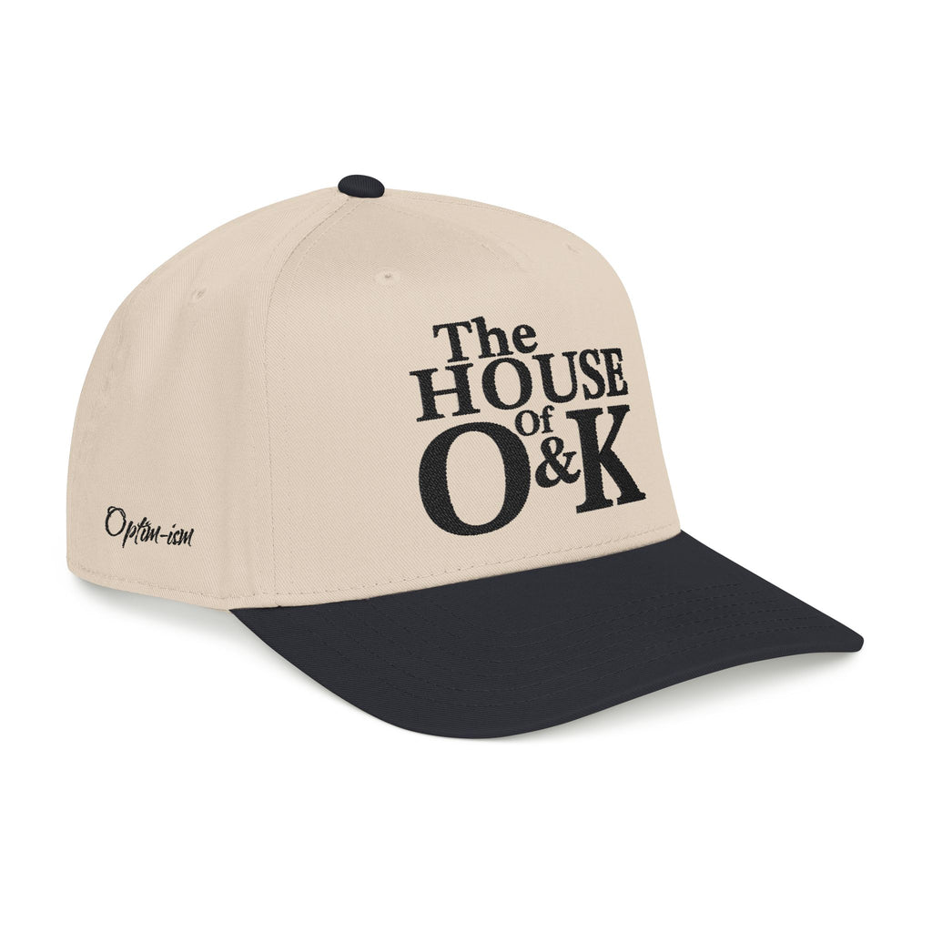 The House of O & K — Mid Profile Structured Embroidered Cap
